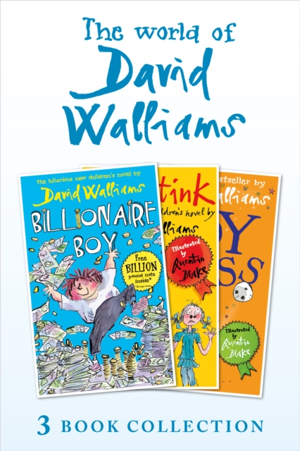 World of David Walliams 3 Book Collection (The Boy in the Dress, Mr Stink, Billionaire Boy)