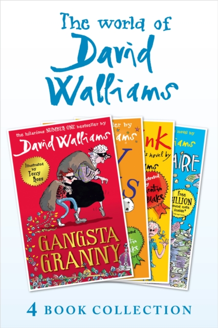 World of David Walliams 4 Book Collection (The Boy in the Dress, Mr Stink, Billionaire Boy, Gangsta Granny)