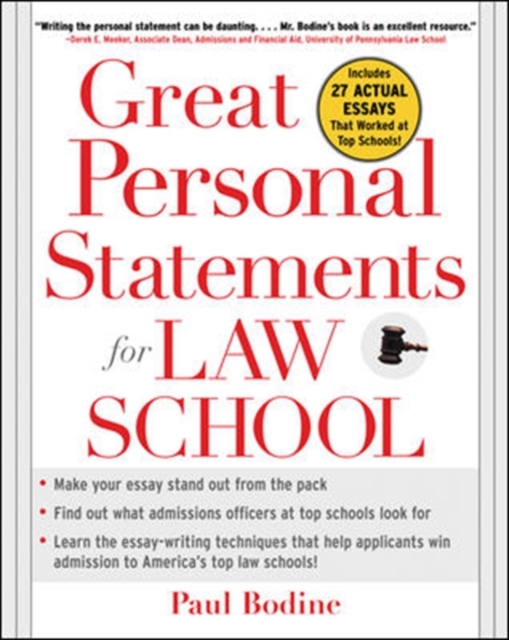 Great Personal Statements for Law School
