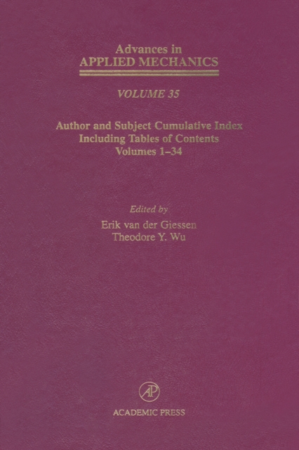 Advances in Applied Mechanics