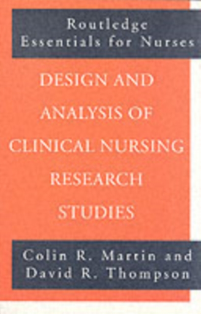 Design and Analysis of Clinical Nursing Research Studies