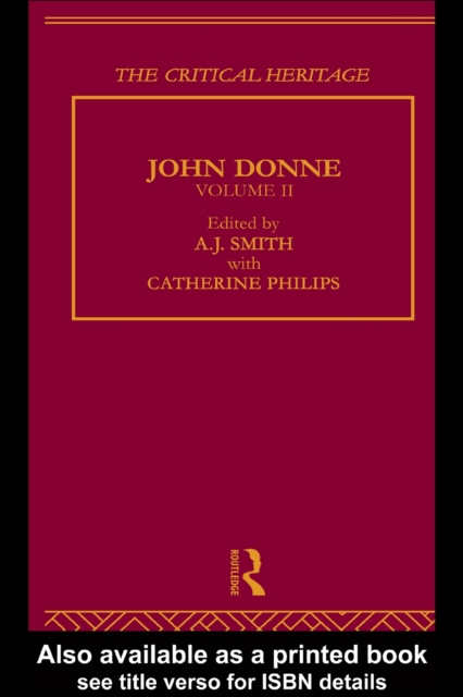 John Donne: The Critical Heritage