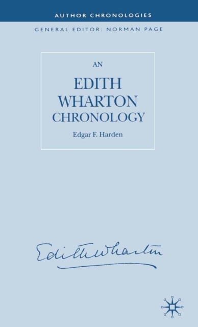 Edith Wharton Chronology
