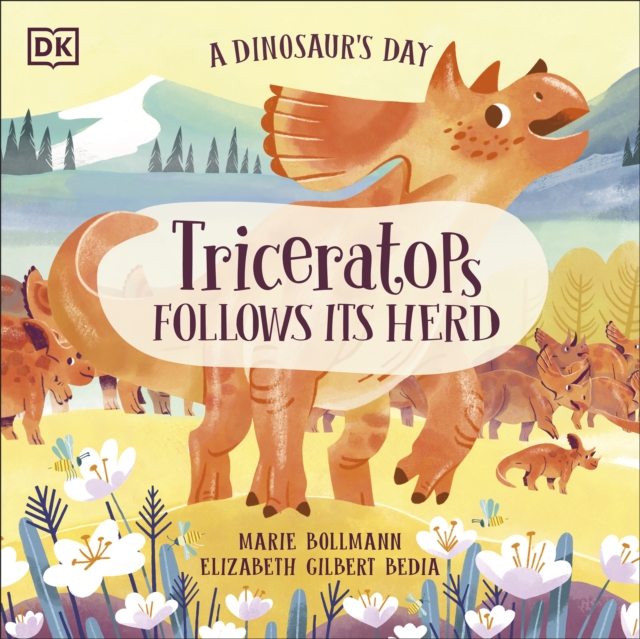 Dinosaur's Day: Triceratops Follows Its Herd