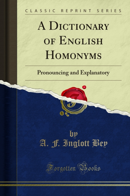 Dictionary of English Homonyms