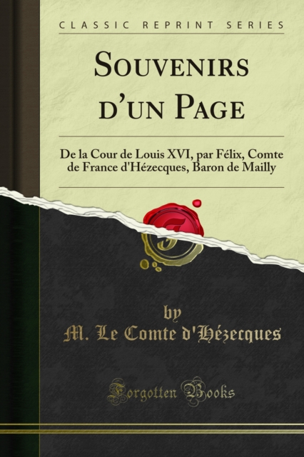 Souvenirs d''un Page