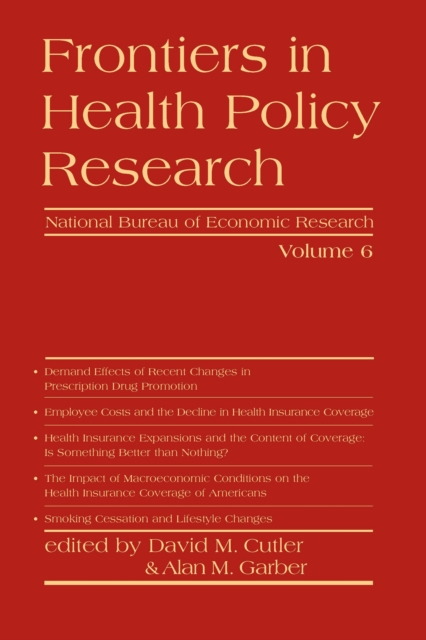 Frontiers in Health Policy Research