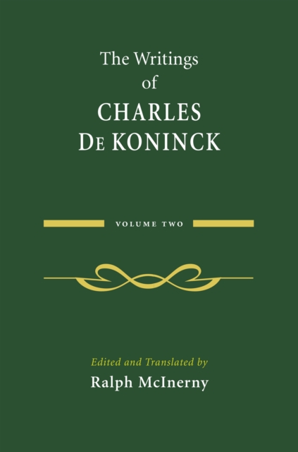 Writings of Charles De Koninck