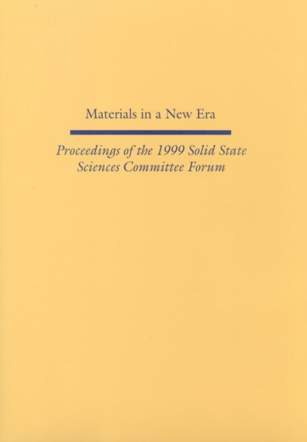 Materials in a New Era