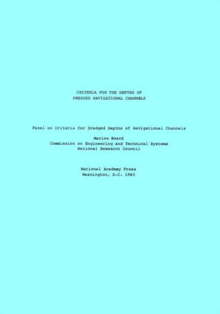 Criteria for the Depths of Dredged Navigational Channels