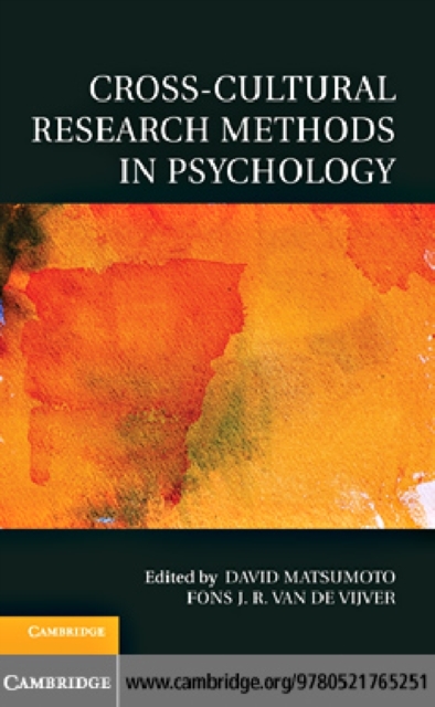 Cross-Cultural Research Methods in Psychology