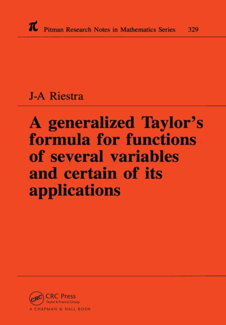 Generalized Taylor's Formula for Functions of Several Variables and Certain of its Applications