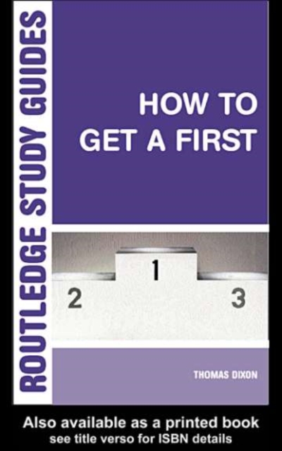 How to Get a First