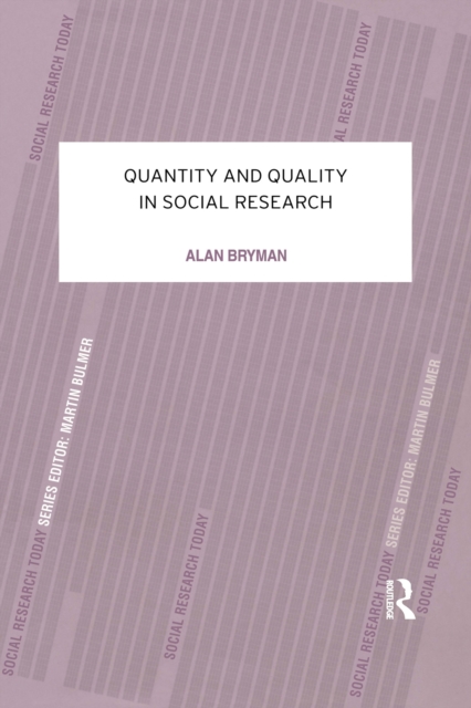 Quantity and Quality in Social Research