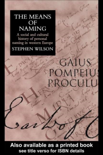 Means Of Naming