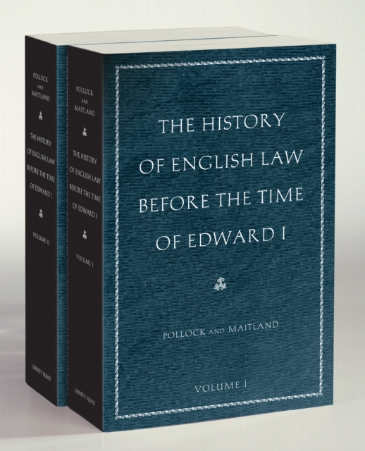 History of English Law before the Time of Edward I